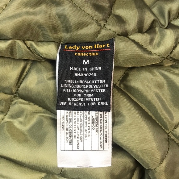 Lady Von Hart Army Green Jacket - Picture 5 of 5